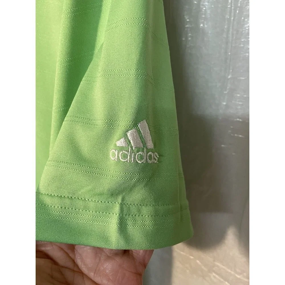 Adidas Golf ClimaCool Green Performance‎ Polo Shirt Size L
